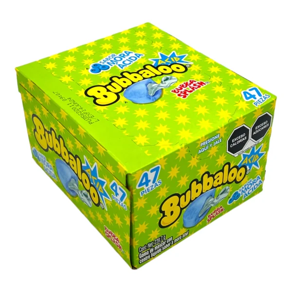 bubbaloo mora acida 47 pzs