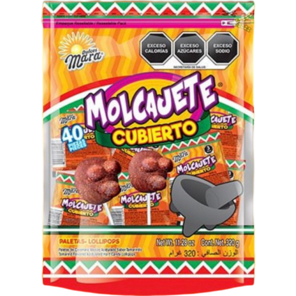 Paleta molcajete paq 40 pzs