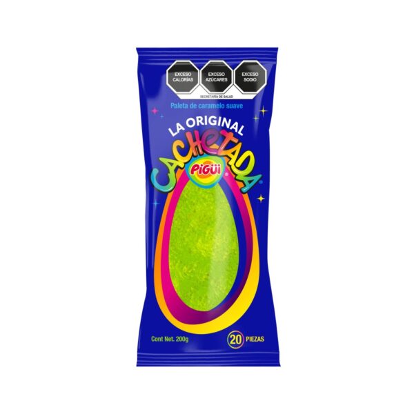 Cachetada pigui original con 20 pzs