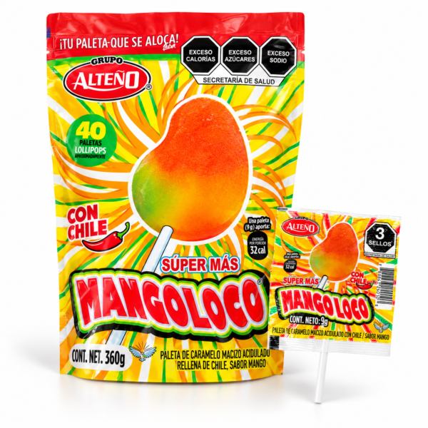 Bolsa y paleta Mangoloco de mango